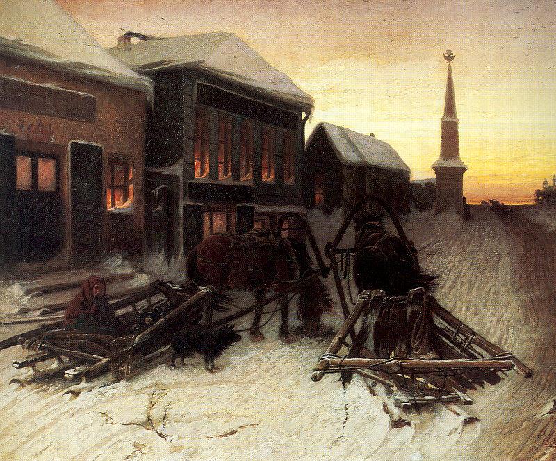 Perov, Vasily The Last Tavern at the City Gates